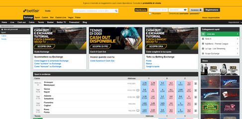 Betfair.it Betting Exchange