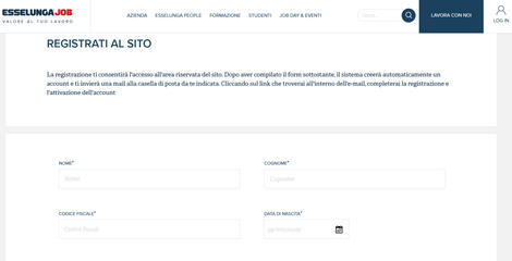 Account registration
