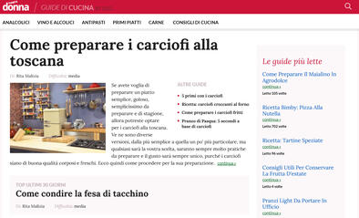 PianetaDonna vertical Home Page sample