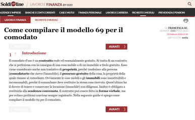 SoldiOnline Article page sample